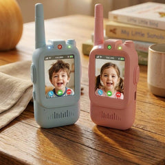 Kids video walkie talkie, colour screen detail