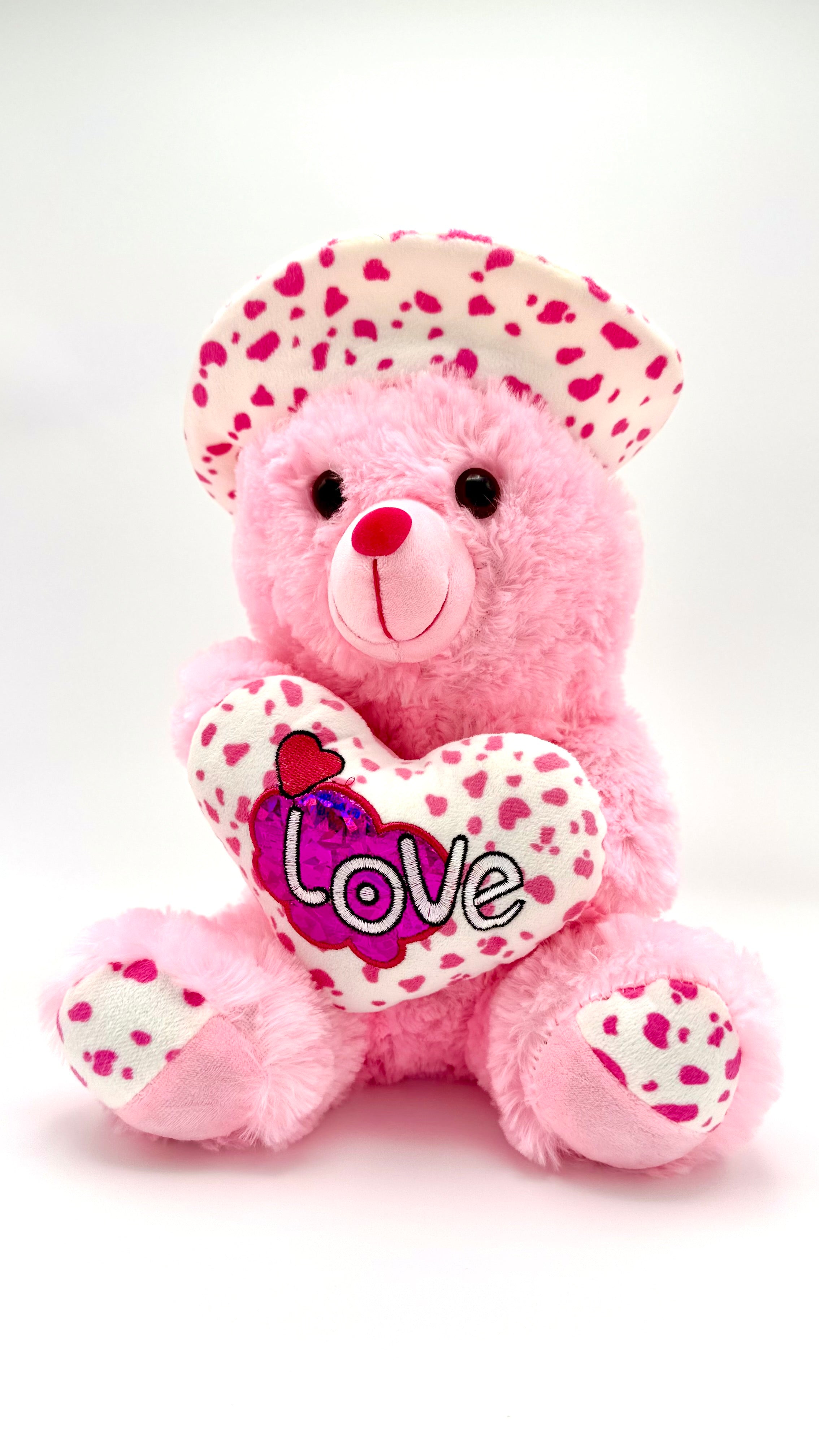 Cute Teddy Bear with Sequin Heart