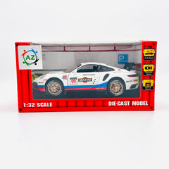 1:32 die-cast racing car in window gift box