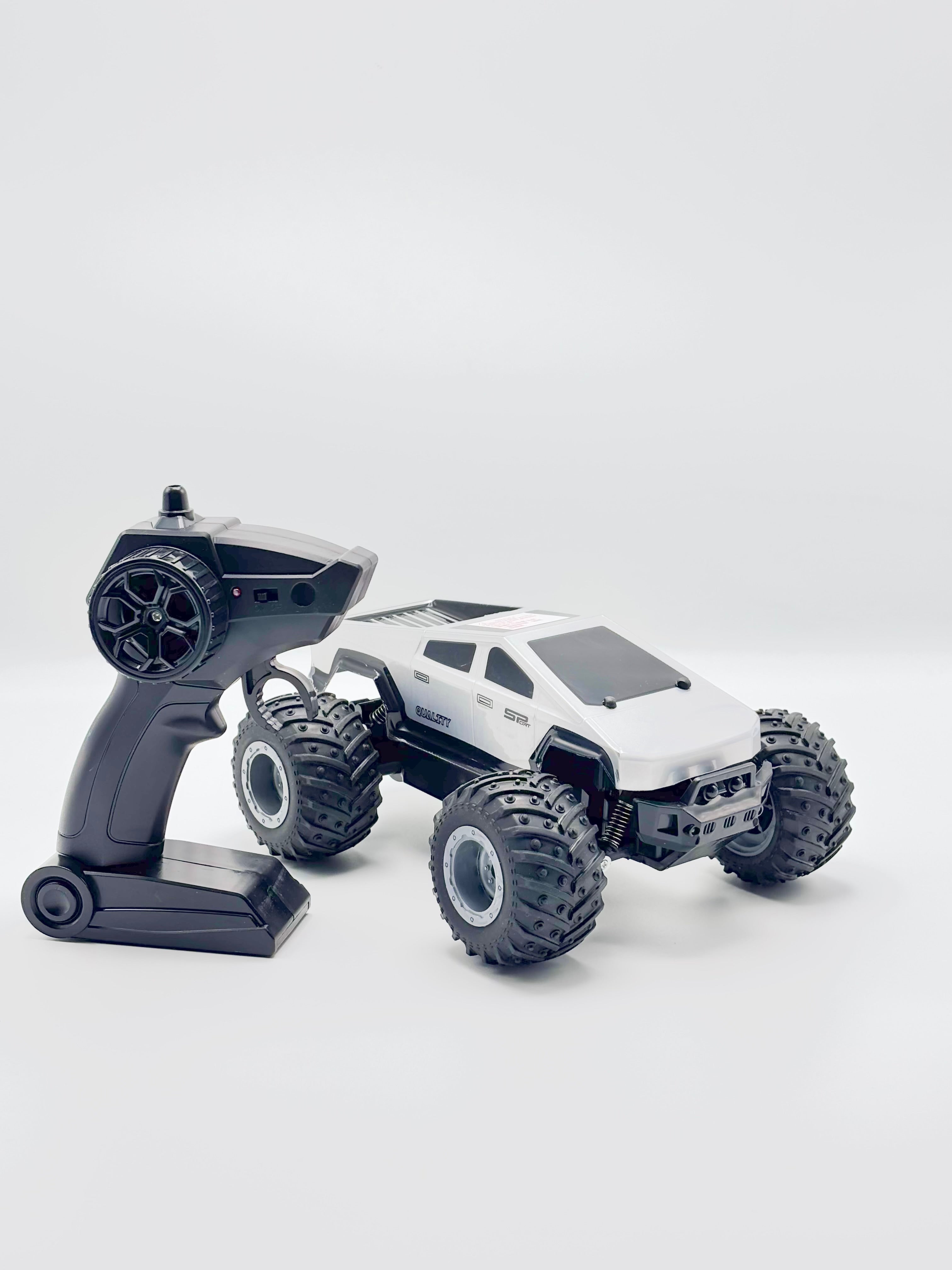 RC rock climber rear three-quarter view
