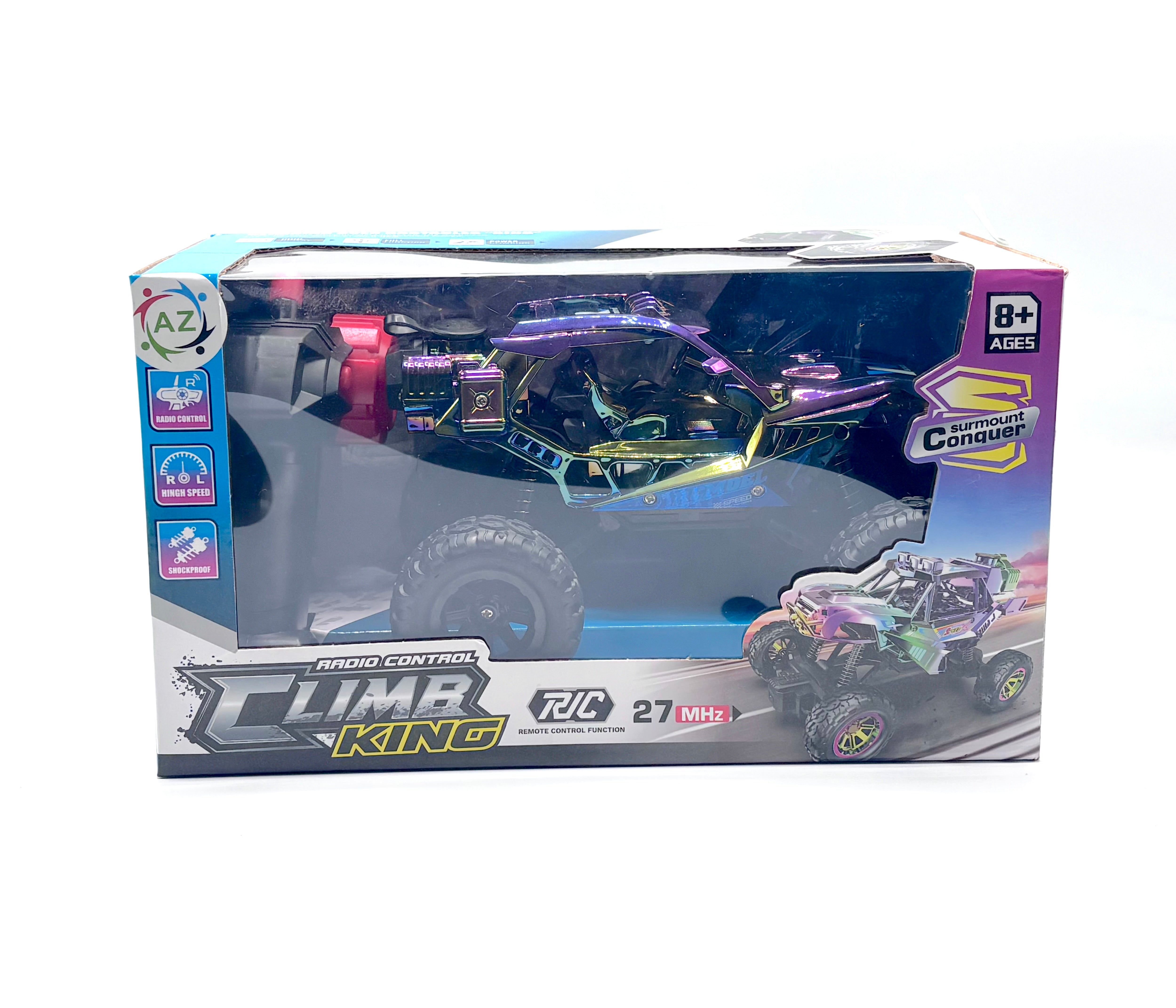 Climb King box front, 27MHz remote control