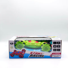 Stunt Racing box showing light, music and 360 spin features