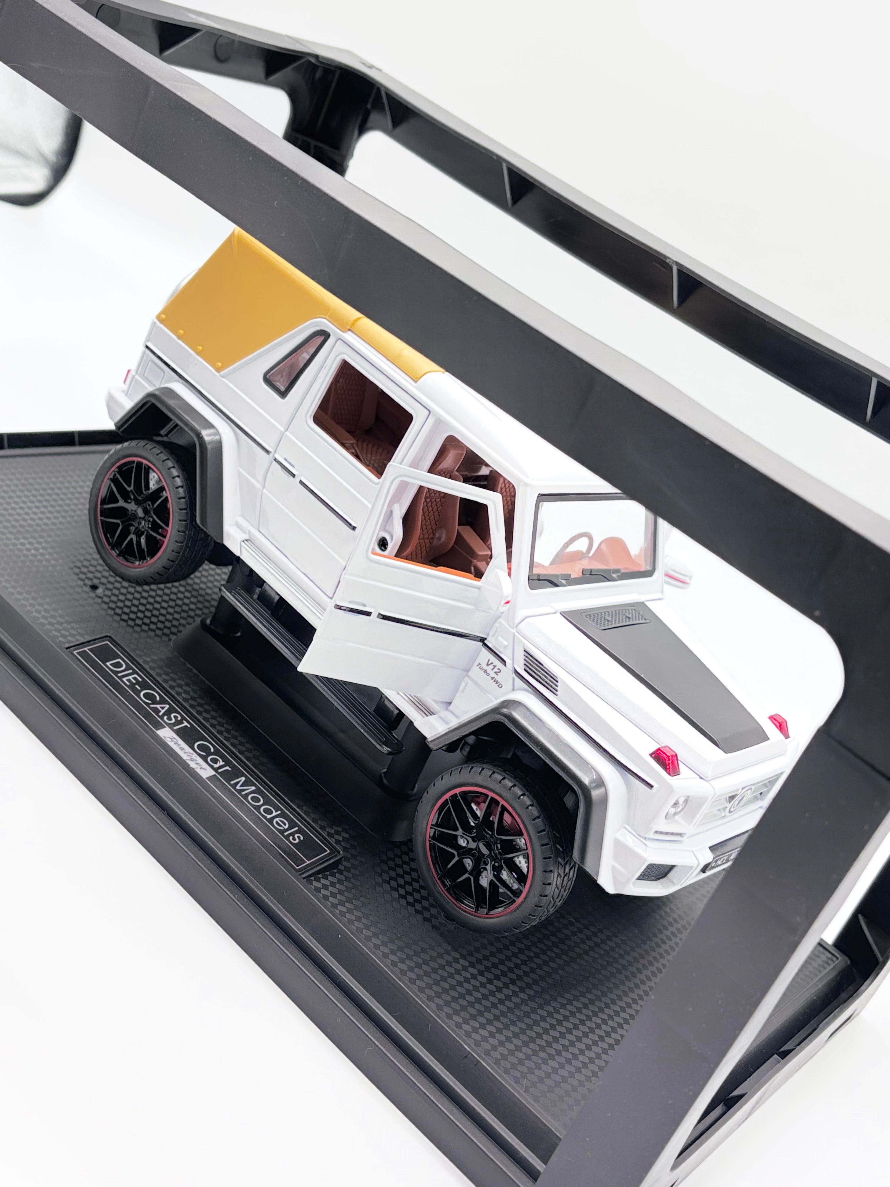 Die-cast SUV interior detail from above